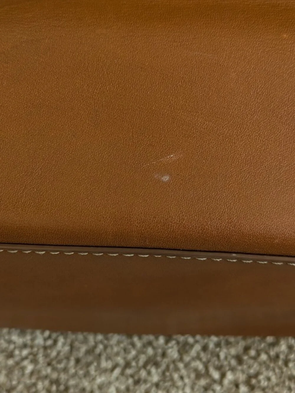 SHINOLA The Pocket East West Tote Leather Tan Cognac Brown Shoulder Bag Purse